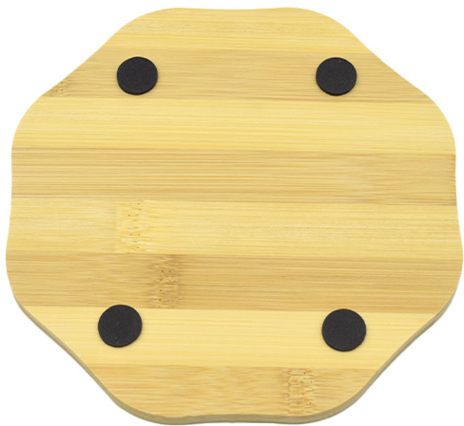 자작나무 냄비 받침_원웨이브 대 냄비받침대 냄비받침 찌게 우드 뜨거운, 1개