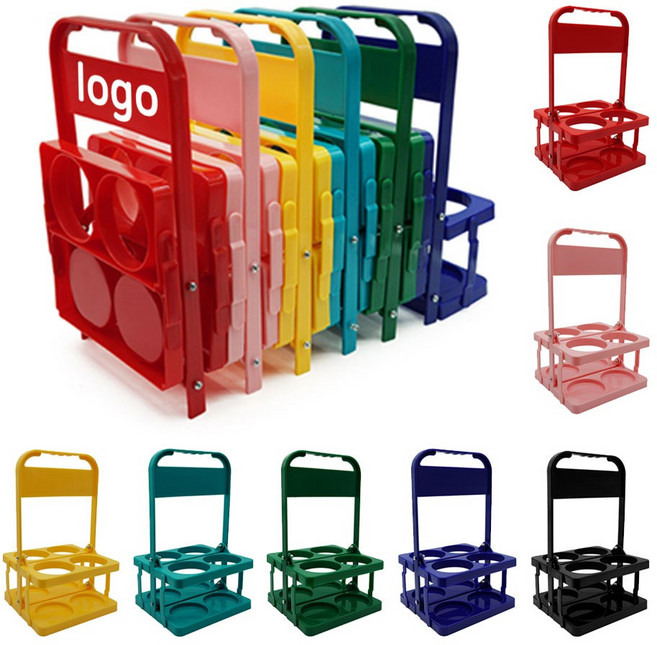 이디타 4구 컵 커피캐리어 테이크아웃 맥주 음료캐리어, 4구 캐리어_블랙, 1개, 1개