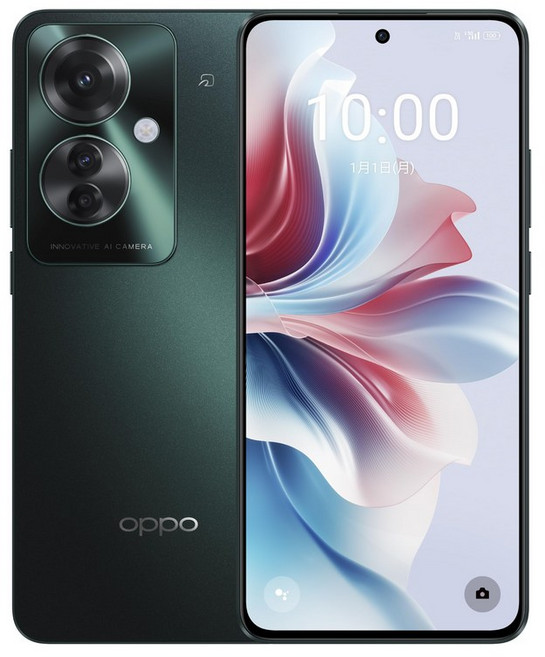 OPPO Reno11 A CPH2603 [일본 정규 대리점품] 5G SIM 프리 (다크 그린)