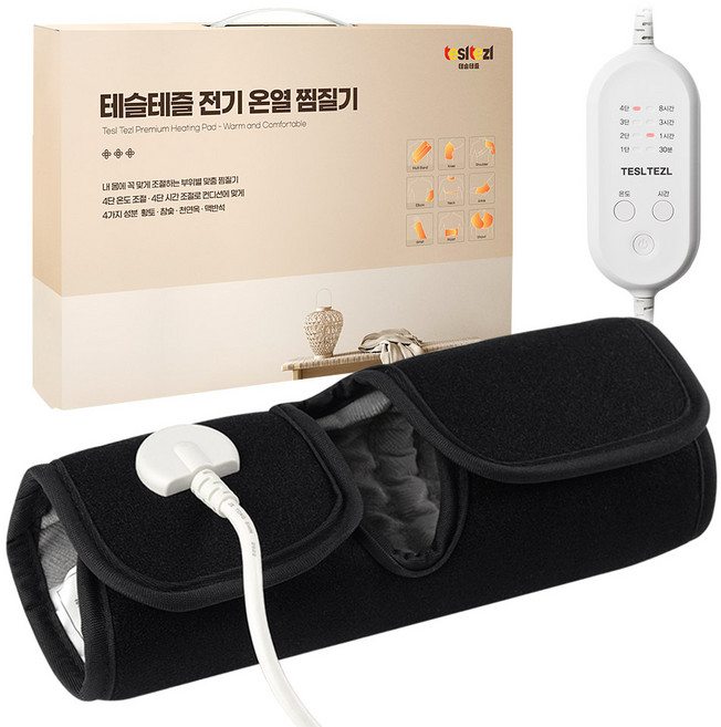테슬테즐 전기 온열 손목 찜질기 프리미엄 네오플랜 블랙, PR-A1