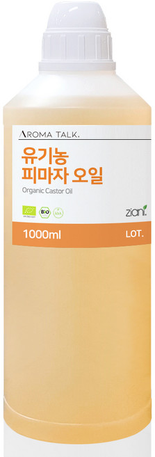 유기농 피마자 오일 오가닉 아주까리유 천연오일 속눈썹영양제, 1000ml(1L), 1개, 1000ml