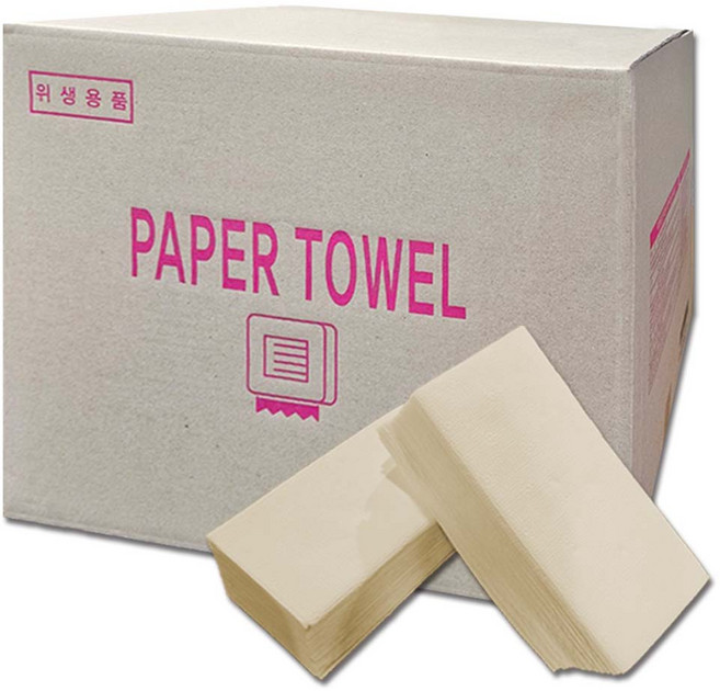 대나무 천연갈색 핸드타월_페이퍼타월 100% 천연펄프 5천매, 1세트, 5000매