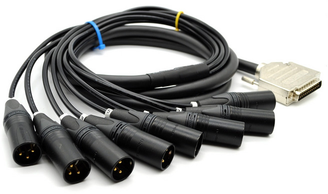 Mogami 2932 CL2X 無氧銅 25pin D-Sub 音源線, 1個, XLR公頭,3米