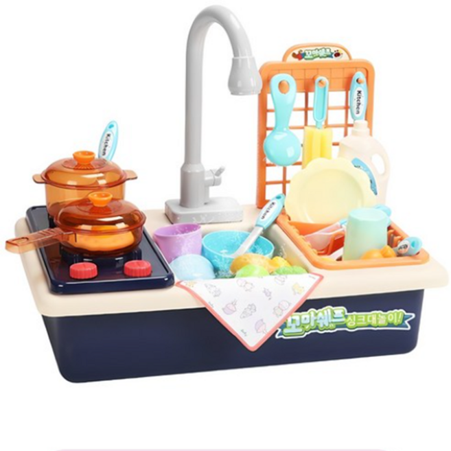 레츠토이 꼬마쉐프 싱크대 주방놀이, 400 x 250 x 335 mm, 2세트