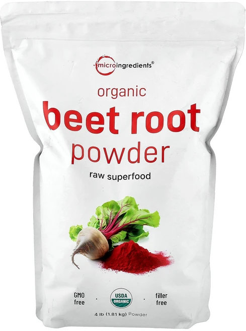 Micro Ingredients 유기농 비트 뿌리 분말 1.81kg(4lb) Ingredients (마이크로 인그리디언츠), 1개, 1.81kg - 쿠팡