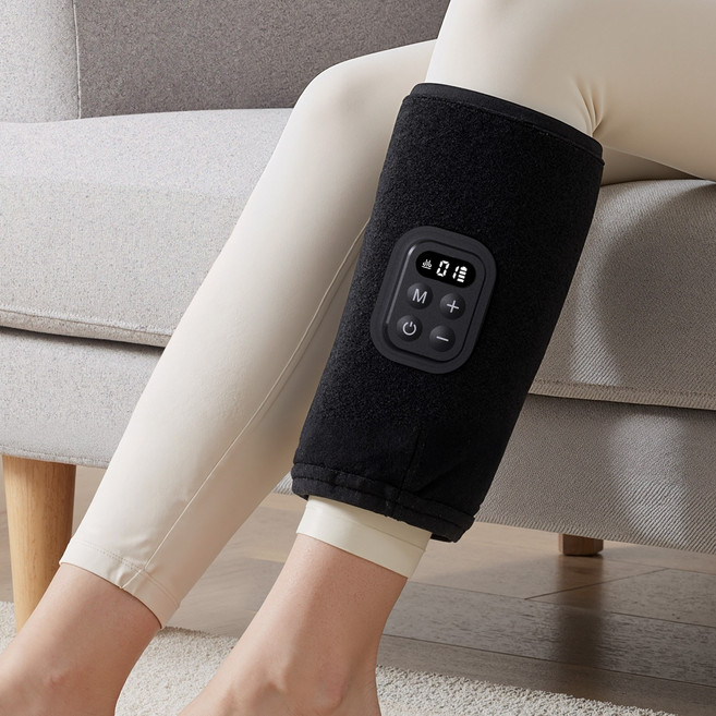 HMAX 종아리 마사지기 무선 공기압 발 다리 안마기 Type-C 충전 3단 강도 3가지 모드 조절 여행 운동 출장 휴대용, 블랙, TB01