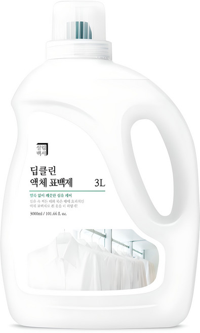 살림백서 딥클린 액체 표백제, 3L, 1개