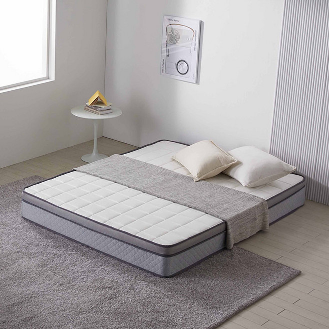 보루네오 호텔형 25cm 유로탑 본넬매트리스 라지킹(LK), 베이지