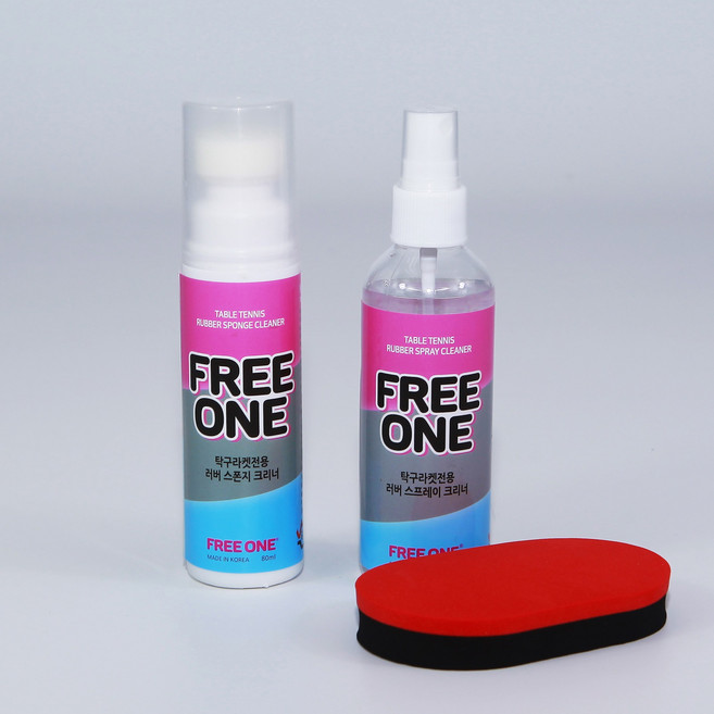 프리원 러버크리너 클리너 세정제 스프레이형+일체형스펀지형+전용 라텍스 스펀지 세트