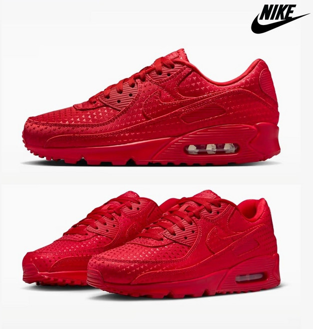 나이키 에어 맥스 90 프리미엄 남녀 공용 스니커즈 운동화 발렌타인데이 레드 IB6606-600