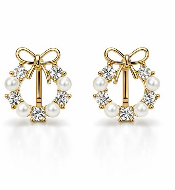 無耳洞 蝴蝶結 圓圈 耳夾