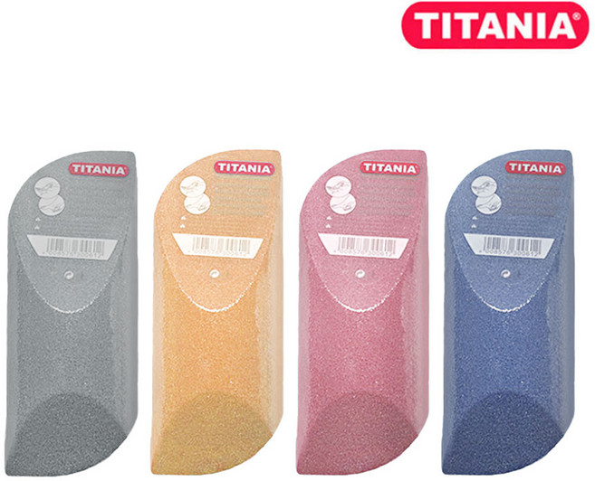 티타니아 퍼미스 발각질 제거 스펀지 파일 1개 / 색상 랜덤 발송, 1개입