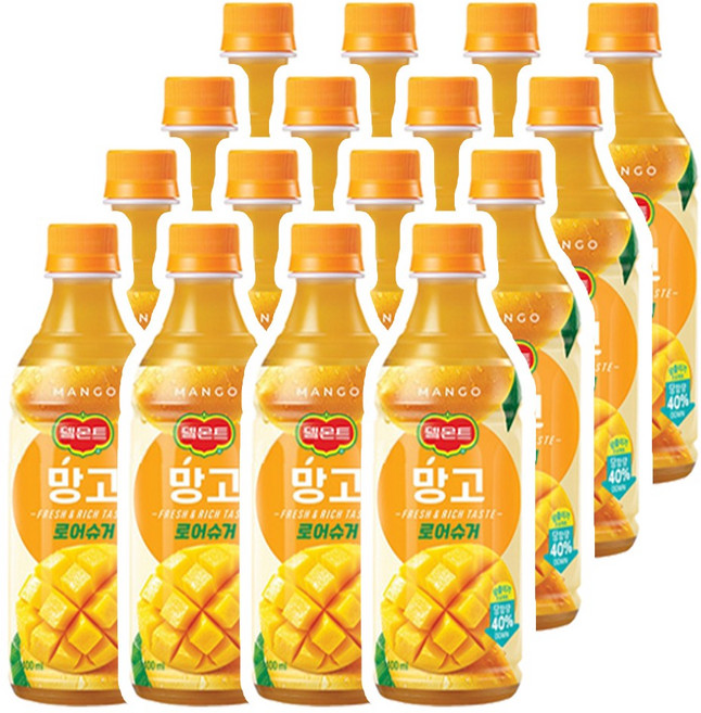 델몬트 망고 로어슈거 400ml, 16개