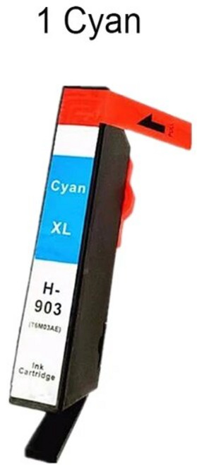 HP 호환 오피스젯 프로 6950 6960 6970 6975 프린터 잉크 카트리지 ASW 5PK 903XL 903xl 호환903xl, [09] 1 Cyan