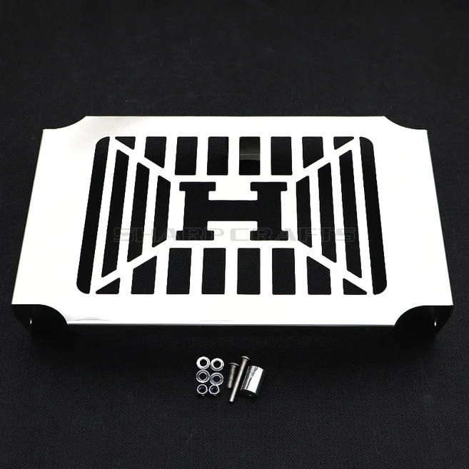 새로운 오토바이 부품 라디에이터 커버 워터 탱크 쿨러 그릴 가드 혼다 마그나 VF 750 1994-2004 용 페어, 03 H Logo