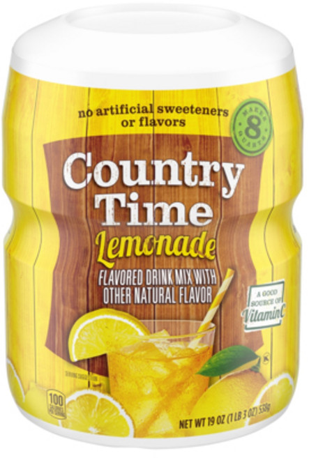 컨츄리타임 아이스티 레몬 에이드 분말 가루 538g, 3개, 1개입