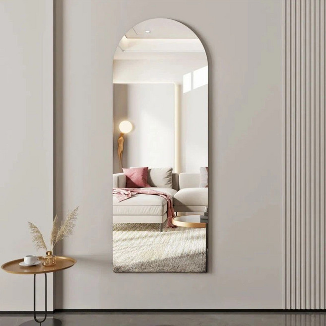 [SMTBOX] 아크릴 고화질 전시거울 벽거울 벽걸이 전시거울 아치형 원형, 20*60