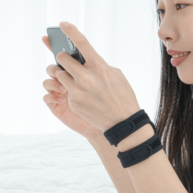 어썸웰 손목자바 라이트 척골두 얇은 헬스 임산부 손목보호대 아대, 2개