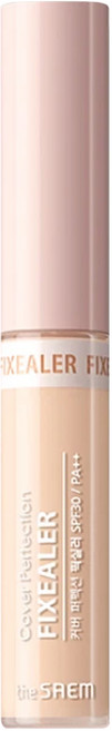 The Saem 得鮮 Cover Perfection 絲滑定妝遮瑕液 SPF30/PA++, 1支, 粉管#01
