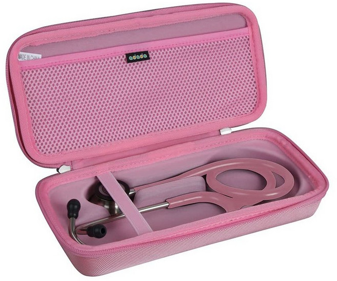 3M 리트만 클래식 III 모니터링 청진기용 하드 트래블 케이스블랙, 핑크, 1개