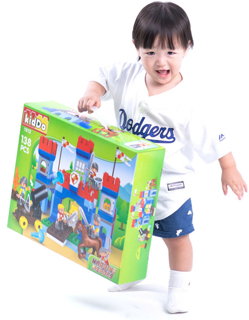 블록피아 키드두 블록 왕의 성 레고 듀플로 호환 유아 블럭, 1개