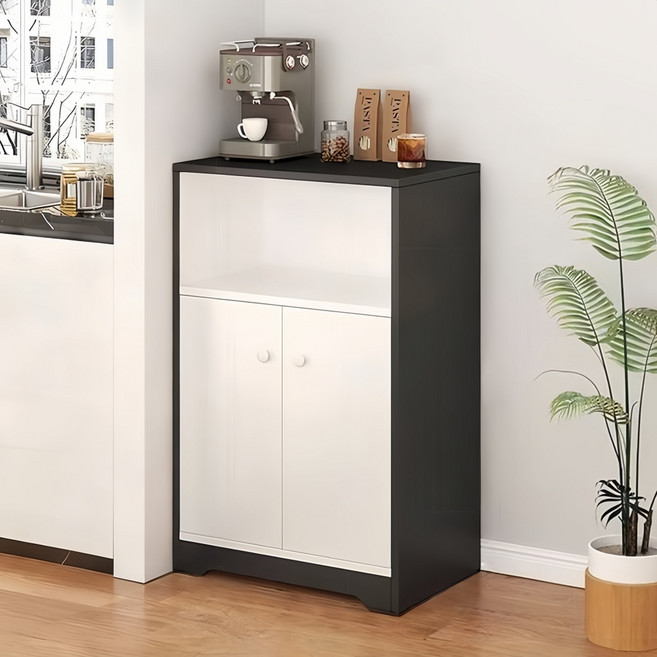 다용도 거실장 수납장 주방 식탁장 베란다 수납 정리장, C-화이트