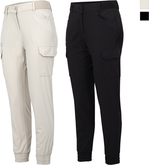 제로골프 여성용 스판 스트레치 카고 조거팬츠 봄바지 여자 골프웨어 골프바지