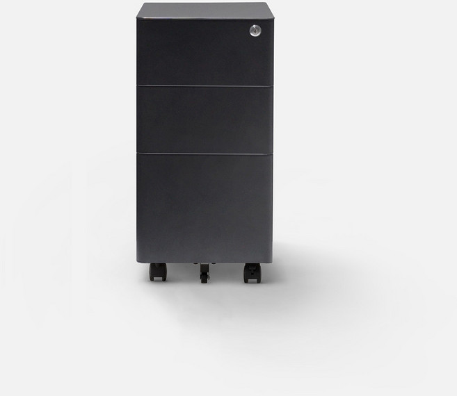 올즈 큐브 프리미엄 스틸서랍 300, 블랙, 3단