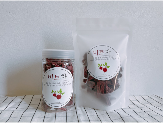 [비트차] 국산 비트로 만들어 여러번 덖은 구수한 비트차 80g 110g 엄마의마음푸드, 1세트, 2개입