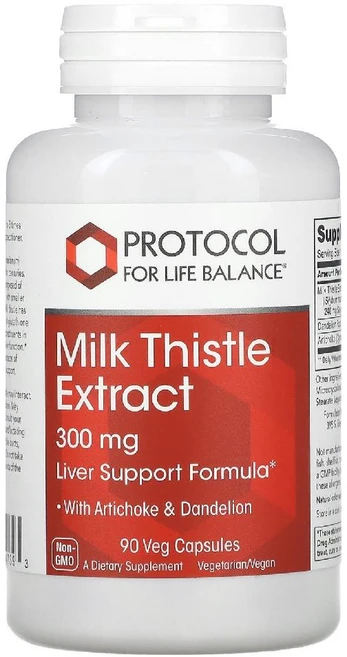 프로토콜포라이프발란스 밀크씨슬 밀크시슬 추출물 Milk Thistle 300mg 90캡슐, 상품, 1개 - 쿠팡