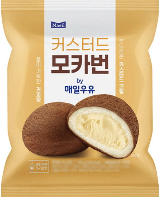 매일 커스터드 모카번, 100g, 2개
