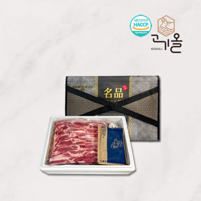 한돈 한가득 돼지고기세트 삼겹살 1kg+목살 1k+앞다리 제육용 1kg | 선물세트가방형 | 한돈선물세트, 1개
