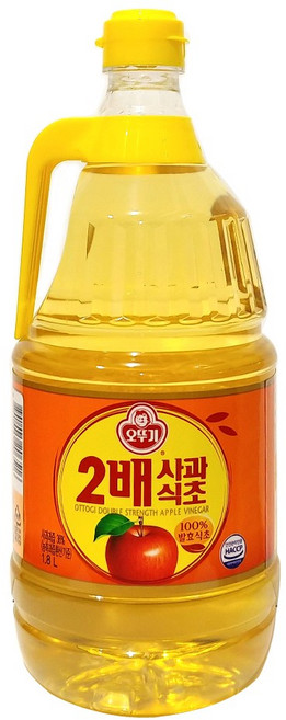 오뚜기 2배사과식초 1.8L, 2개