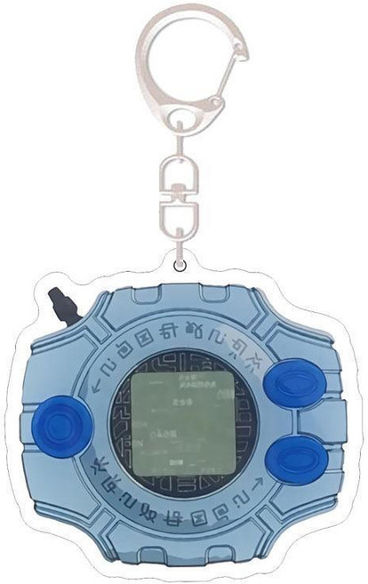 디지몬 피규어 어드벤처 디지바이스 문장 키링 열쇠홀더 키홀더 레드 1개 스카이