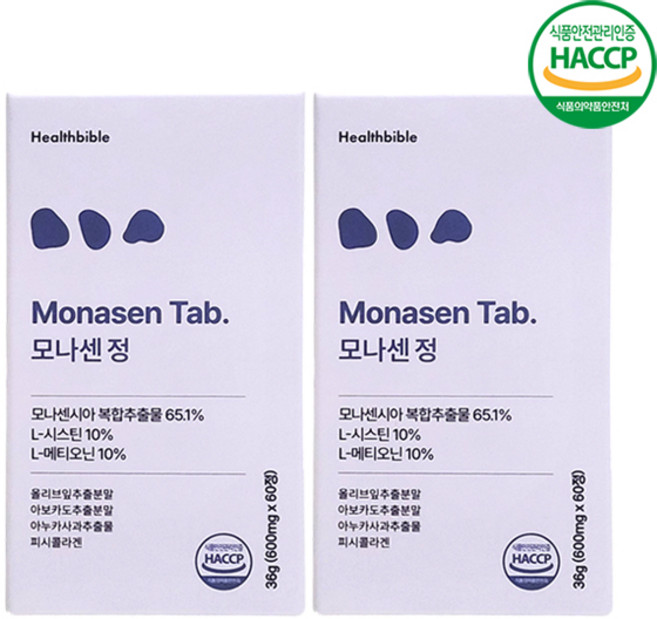 모나센정 모나센시아 모발솔루션, 2개, 60정