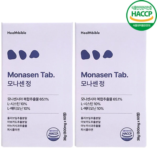 모나센정 모나센시아 모발솔루션, 2개, 60정 - 쿠팡