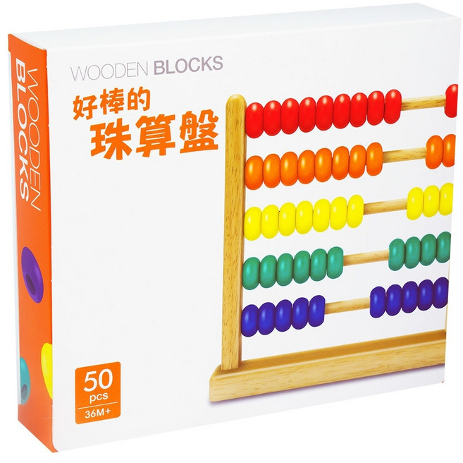 上人文化 好棒的珠算盤 原木積木系列, 1個