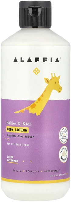 알라피아 베이비 & 키즈 바디 로션 레몬 라벤더 향 473ml (16 fl oz) ALF-10091, 1 - 쿠팡