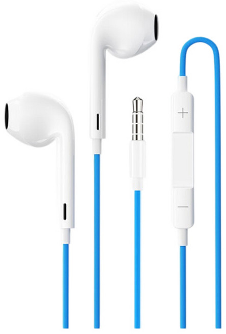 StarR 도라에몽 ES10 3.5mm 유선 이어폰 RAU0792, 화이트 + 블루