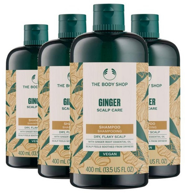 더바디샵 진저 스칼프 케어 샴푸, 4개, 400ml