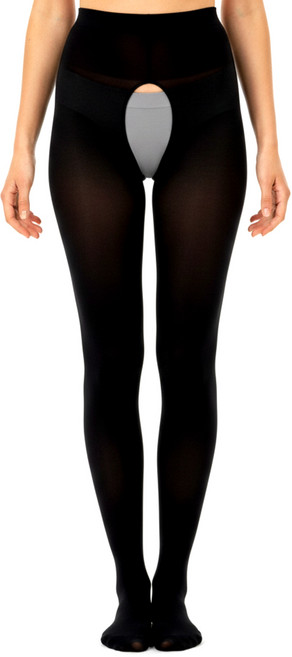 굿즈라이프 빅사이즈 Y존 해방 고탄력 밑 트임 오픈 스타킹 120D