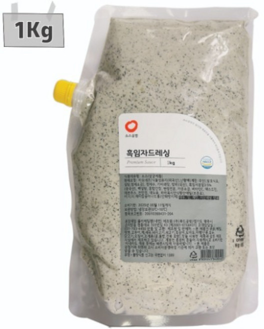 소스공방 흑임자 드레싱 (1Kg), 1kg, 1개