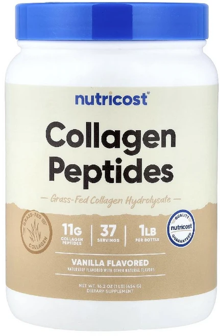 뉴트리코스트 콜라겐 펩타이드 바닐라 파우더 Collagen Peptides 454g, 1개 - 쿠팡