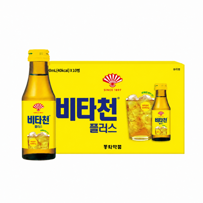 부채표 비타천 플러스, 100ml, 10개