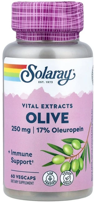 솔라레이 바이탈 추출물 올리브 250mg 베지 캡슐 60정, 1개 - 쿠팡