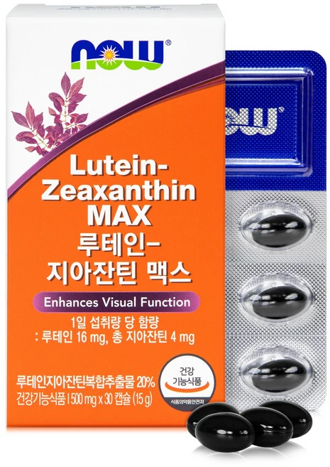 나우푸드 루테인 지아잔틴 맥스, 30정, 1개 - 쿠팡