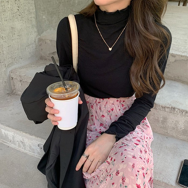 hooozen 이너 프릴 폴라티 아비컴퍼니, 블랙