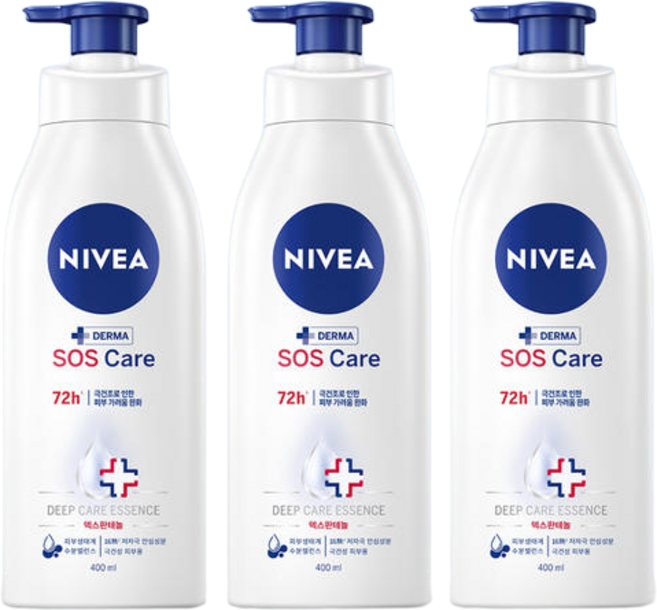 니베아 바디로션 SOS 케어 400ml X 3