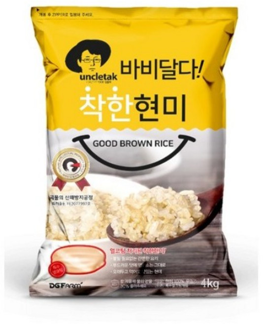 엉클탁 바비달다 착한 현미, 4kg, 4개