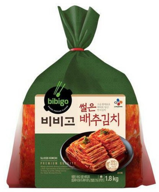 비비고 썰은 배추김치, 1.8kg, 2개